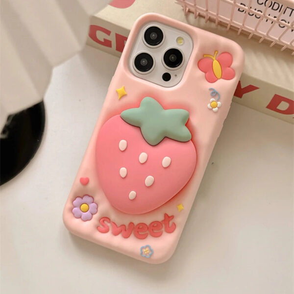 Sweet Strawberry Butterfly iPhone Case Sweet Strawberry Butterfly iPhone Case – best kawaii gift for birthday