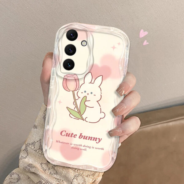 Tulip Bunny Samsung Phone Case – soft kawaii plushie gift idea