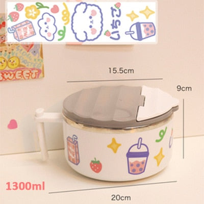 Ramen Bowl With Lid – kawaii gift idea for her