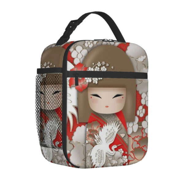 Kokeshi Doll Insulated Lunch Bags Kokeshi Doll Insulated Lunch Bags – kawaii gift for best friend