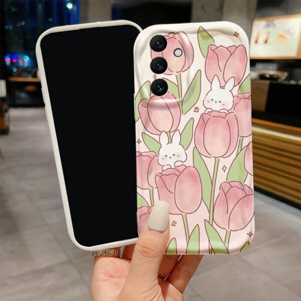 Tulip Bunny Samsung Phone Case – cute kawaii phone cases gift for girlfriend
