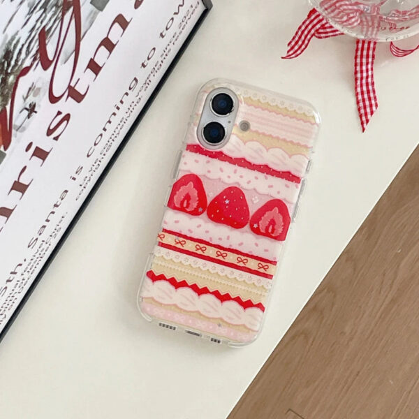 Strawberries & Cream Cake Samsung Phone Case Strawberries & Cream Cake Samsung Phone Case – kawaii aesthetic gift for adults