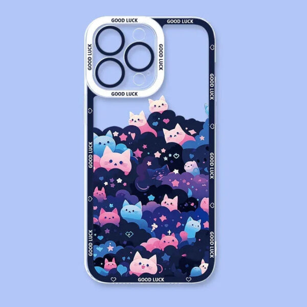 Kawaii Cats Amungst Stars Samsung Phone Case – kawaii room decor and gift