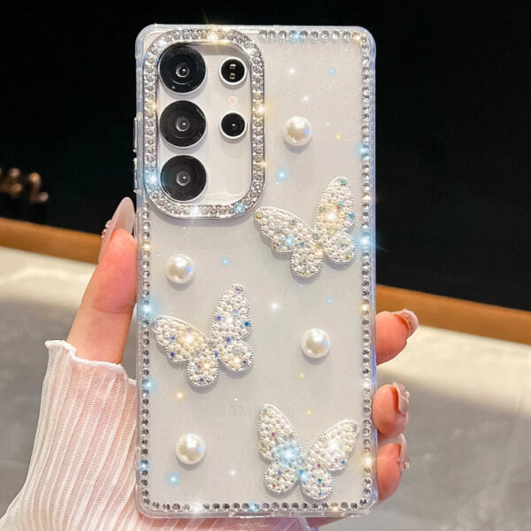 Coquette Pearls & Butterflies Samsung Phone Case Coquette Pearls & Butterflies Samsung Phone Case – buy kawaii phone cases online – kawaii gift