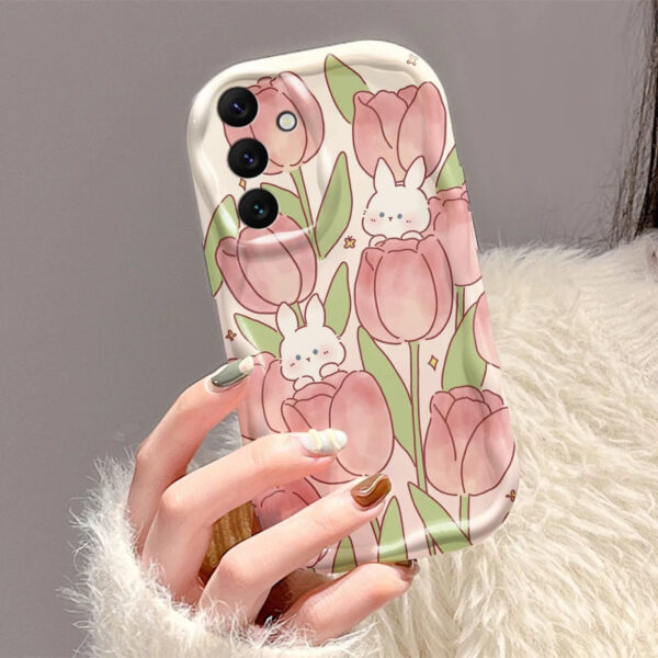 Tulip Bunny Samsung Phone Case – kawaii aesthetic gift for adults