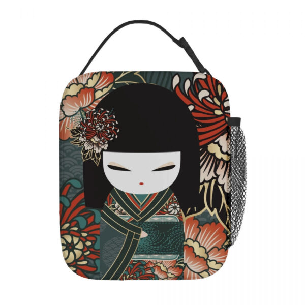 Kokeshi Doll Insulated Lunch Bags Kokeshi Doll Insulated Lunch Bags – cute kawaii bento box gift for girlfriend