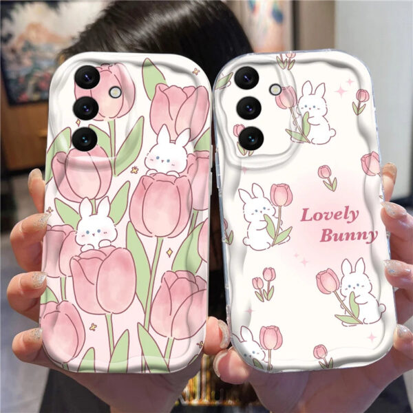 Tulip Bunny Samsung Phone Case – kawaii gift idea for her