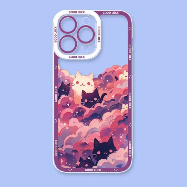 Kawaii Cats Amungst Stars Samsung Phone Case – kawaii aesthetic gift for adults