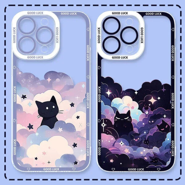 Kawaii Cats Amungst Stars Samsung Phone Case – kawaii gift idea for her