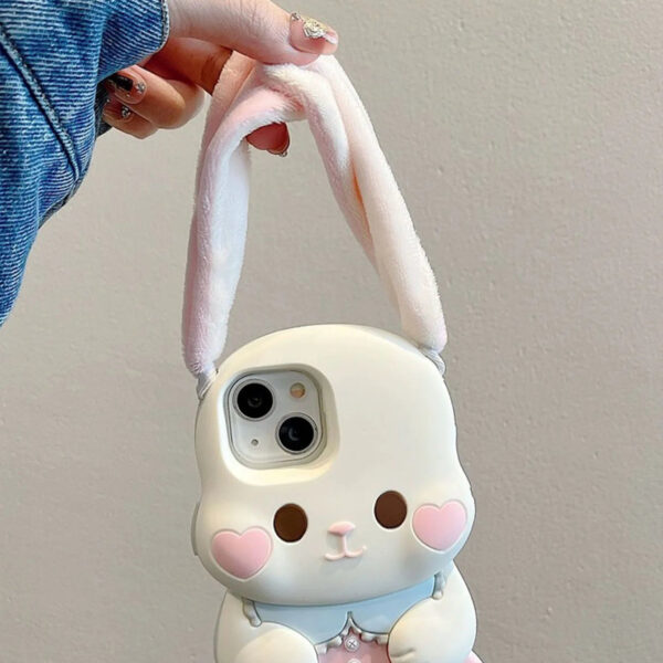 Plush Ears Bunny iPhone Case – cute kawaii phone cases gift for girlfriend