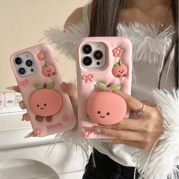 Kawaii Peach iPhone Case Kawaii Peach iPhone Case – soft kawaii plushie gift idea
