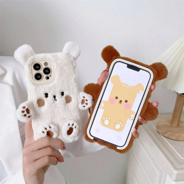 Soft Plush Bear iPhone Case Soft Plush Bear iPhone Case – best kawaii gift for birthday