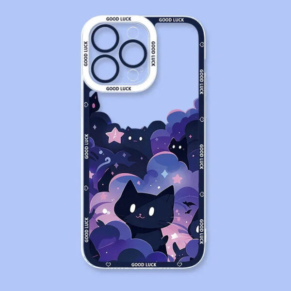 Kawaii Cats Amungst Stars Samsung Phone Case – cute kawaii phone cases gift for girlfriend