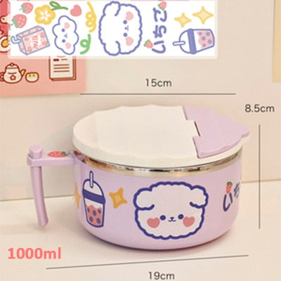 Ramen Bowl With Lid – kawaii gift for best friend