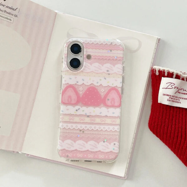 Strawberries & Cream Cake Samsung Phone Case Strawberries & Cream Cake Samsung Phone Case – best kawaii gift for birthday