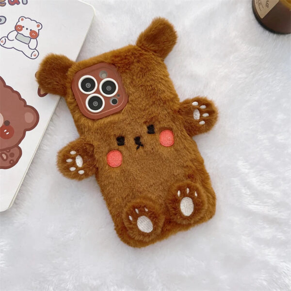 Soft Plush Bear iPhone Case Soft Plush Bear iPhone Case – kawaii gift for best friend