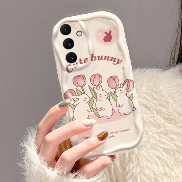 Tulip Bunny Samsung Phone Case – kawaii gift idea for her