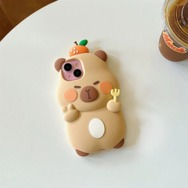 Kawaii Capybara iPhone Case – soft kawaii plushie gift idea