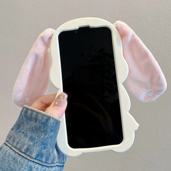 Plush Ears Bunny iPhone Case – kawaii aesthetic gift for adults