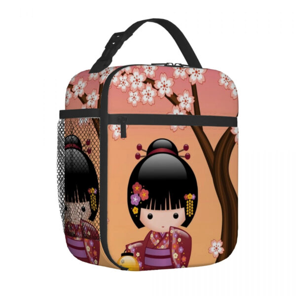 Kokeshi Doll Insulated Lunch Bags Kokeshi Doll Insulated Lunch Bags – kawaii aesthetic gift for adults