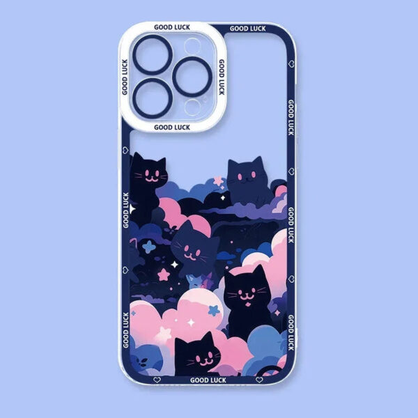 Kawaii Cats Amungst Stars Samsung Phone Case – kawaii gift idea for her