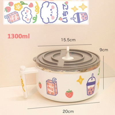 Ramen Bowl With Lid – kawaii gift idea for her
