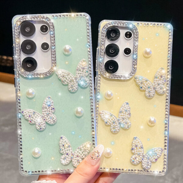 Coquette Pearls & Butterflies Samsung Phone Case Coquette Pearls & Butterflies Samsung Phone Case – kawaii gift idea for her