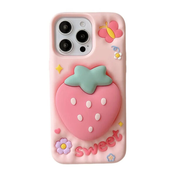 Sweet Strawberry Butterfly iPhone Case Sweet Strawberry Butterfly iPhone Case – cute kawaii phone cases gift for girlfriend