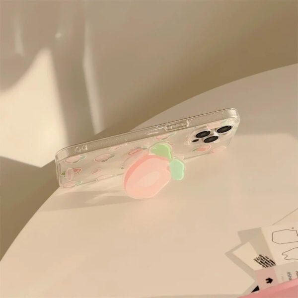 Peachy Glitter iPhone Case – kawaii gift idea for her