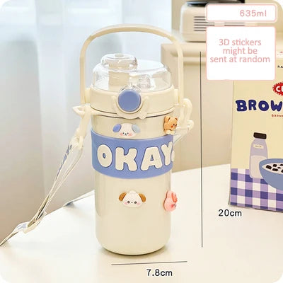 Kawaii Stainless Steel Thermos – cute kawaii bento box gift for girlfriend