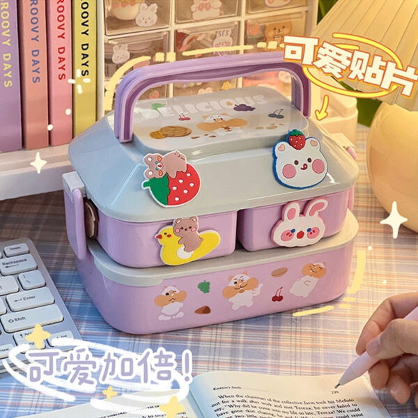 Portable Lunch Box – kawaii aesthetic gift for adults