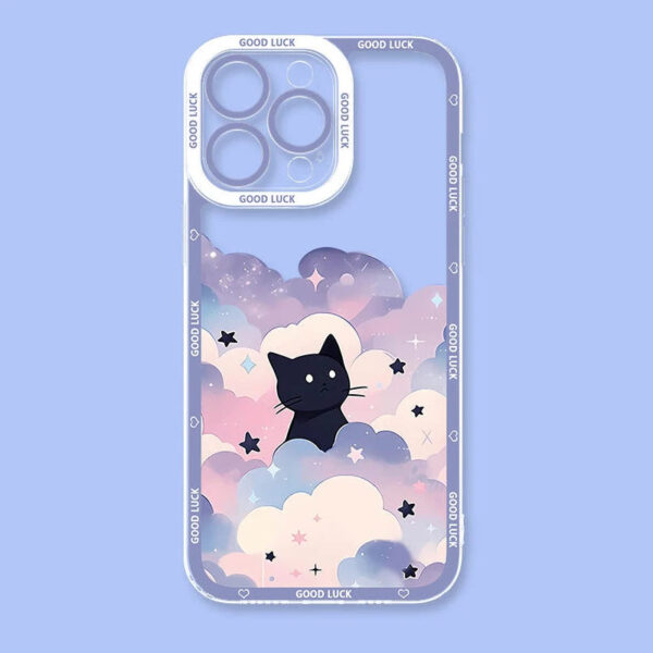 Kawaii Cats Amungst Stars Samsung Phone Case – soft kawaii plushie gift idea