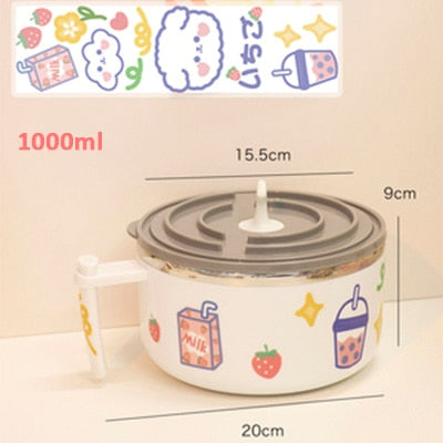 Ramen Bowl With Lid – cute kawaii bento box gift for girlfriend