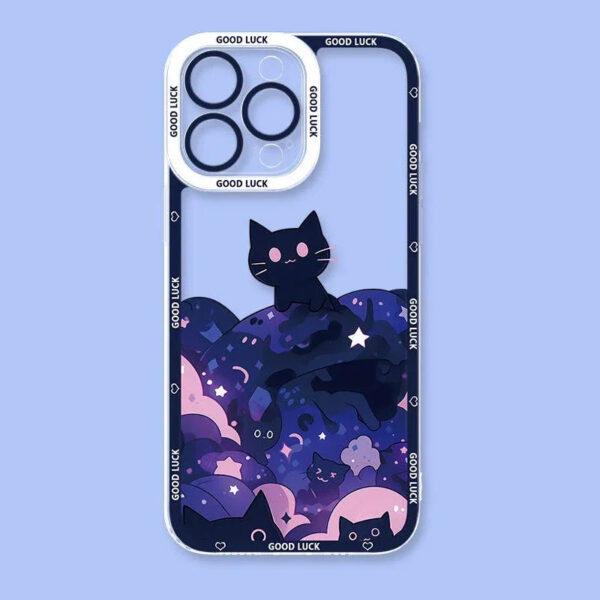 Kawaii Cats Amungst Stars Samsung Phone Case – kawaii gift for best friend