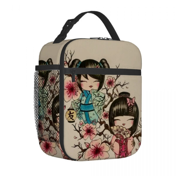 Kokeshi Doll Insulated Lunch Bags Kokeshi Doll Insulated Lunch Bags – soft kawaii plushie gift idea