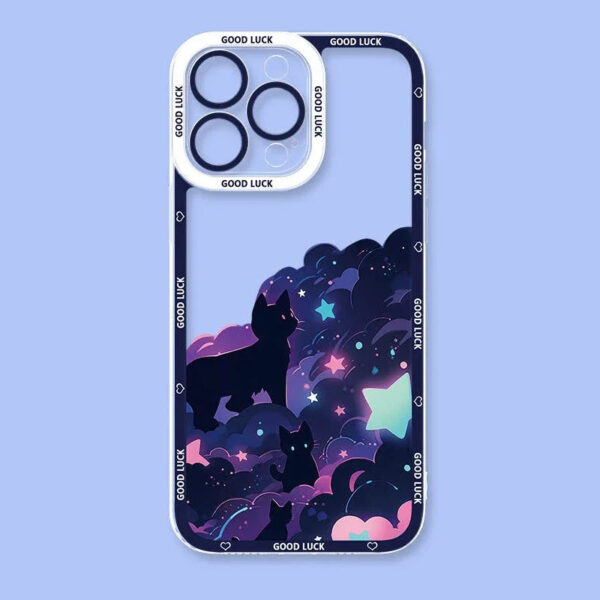 Kawaii Cats Amungst Stars Samsung Phone Case – buy kawaii phone cases online – kawaii gift