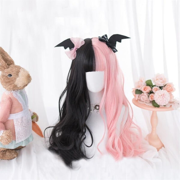 Black Pink Pastel Goth Wig Black Pink Pastel Goth Wig – kawaii gift idea for her