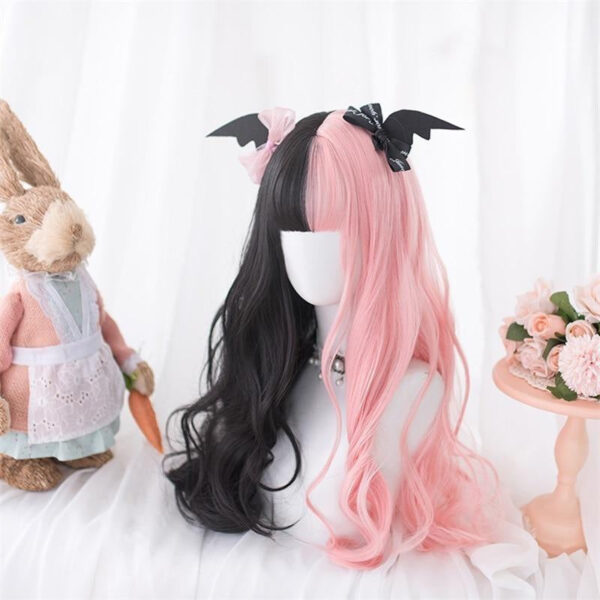 Black Pink Pastel Goth Wig Black Pink Pastel Goth Wig – best kawaii gift for birthday