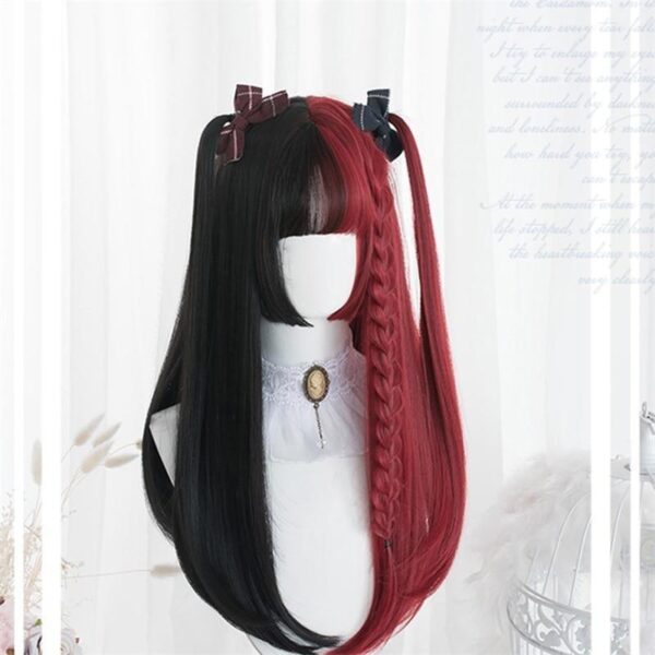 Black & Red Wig Black & Red Wig – best kawaii gift for birthday