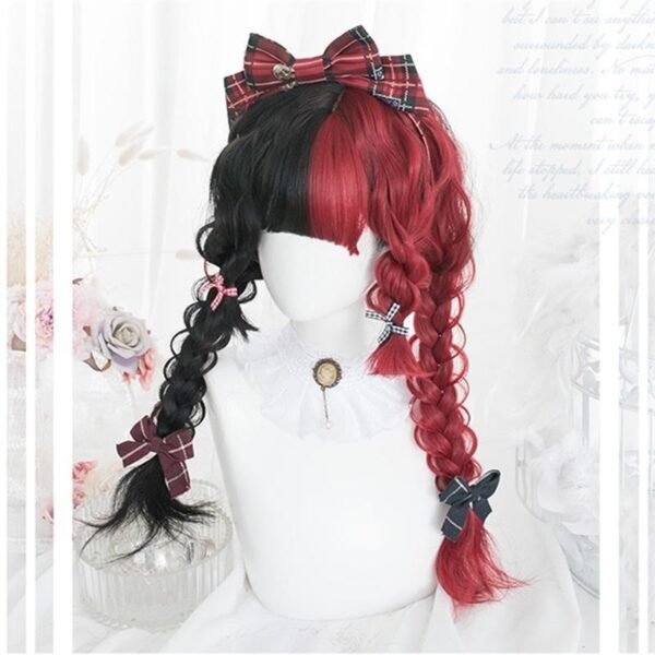 Black & Red Wig Black & Red Wig – kawaii aesthetic gift for adults