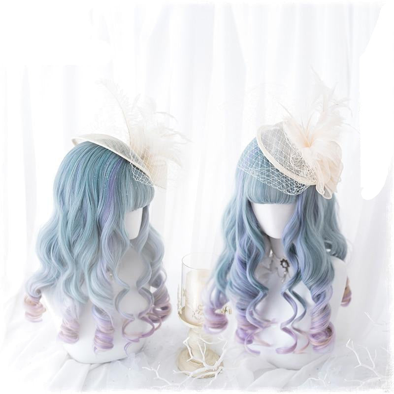 Blue Purple Ombre Long Wig — Kawaii Stuffed Animal | My Heart Teddy