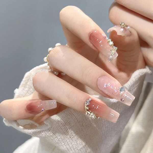 Clear Glittery Press On Nails Clear Glittery Press On Nails – kawaii gift idea for her
