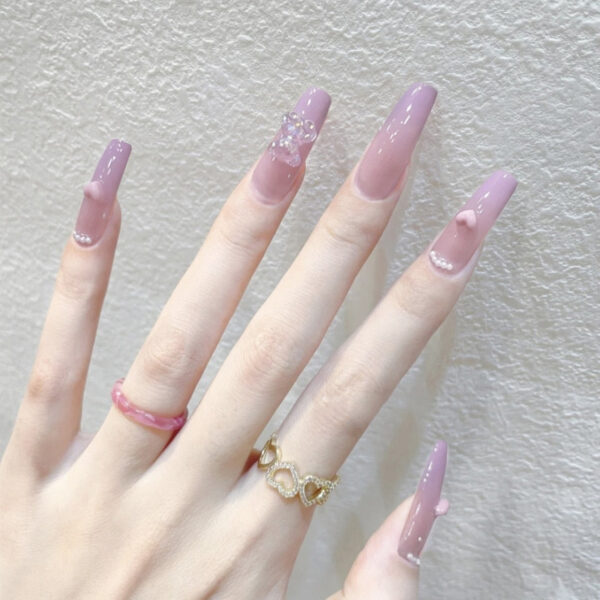 Clear Glittery Press On Nails Clear Glittery Press On Nails – kawaii aesthetic gift for adults