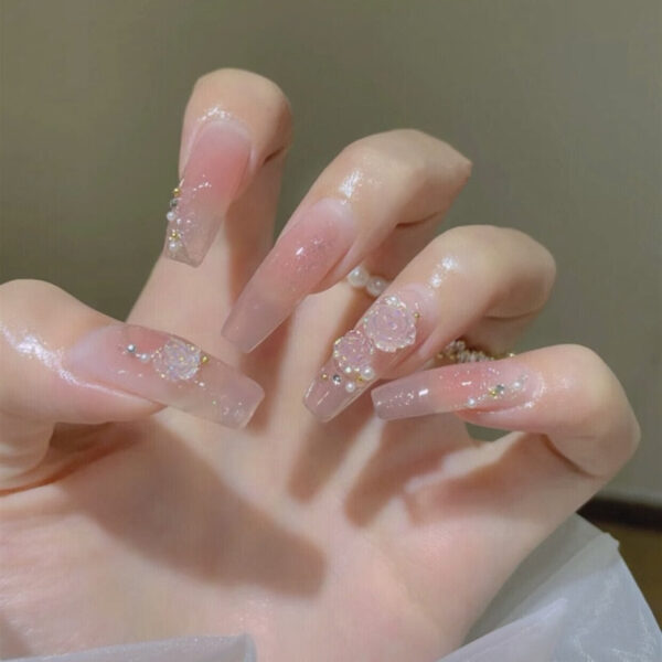 Clear Glittery Press On Nails Clear Glittery Press On Nails – kawaii gift for best friend