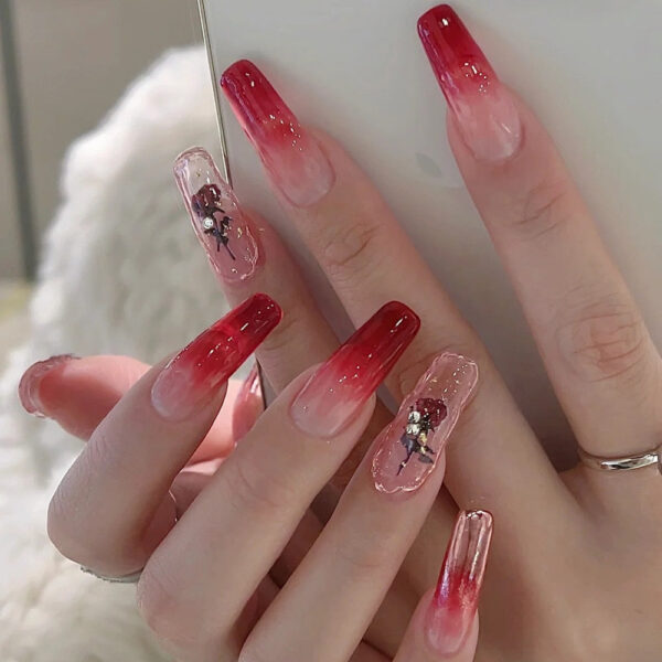 Clear Glittery Press On Nails Clear Glittery Press On Nails – cute kawaii makeup gift for girlfriend