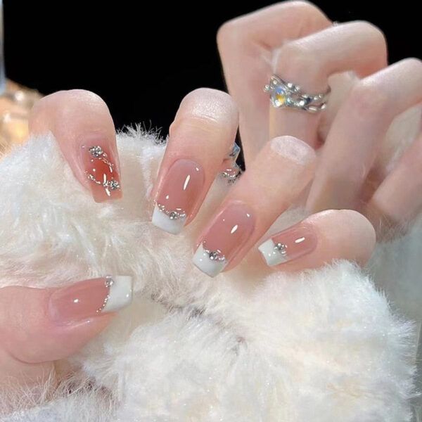 Clear Glittery Press On Nails Clear Glittery Press On Nails – kawaii room decor and gift