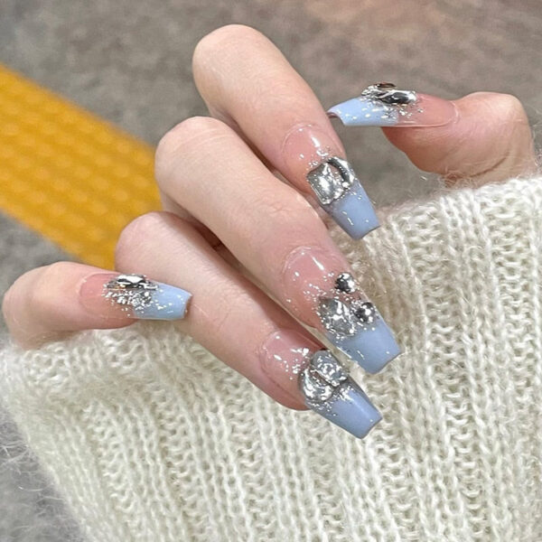 Clear Glittery Press On Nails Clear Glittery Press On Nails – cute kawaii makeup gift for girlfriend