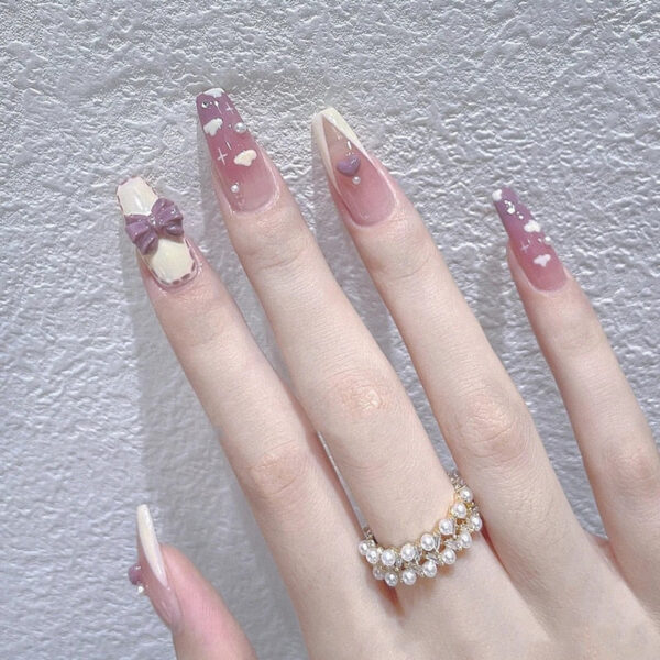 Clear Glittery Press On Nails Clear Glittery Press On Nails – kawaii gift for best friend