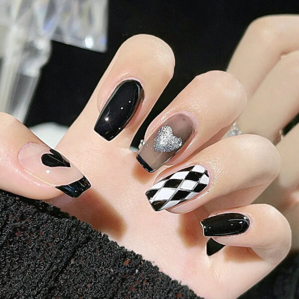 Clear Glittery Press On Nails Clear Glittery Press On Nails – cute kawaii makeup gift for girlfriend