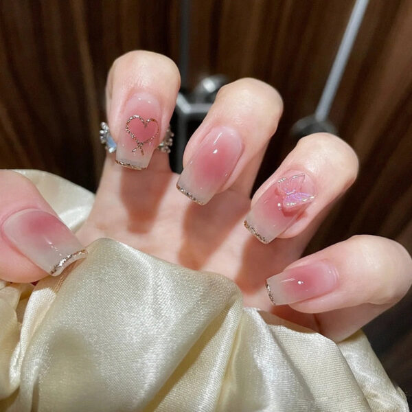 Clear Glittery Press On Nails Clear Glittery Press On Nails – cute kawaii makeup gift for girlfriend